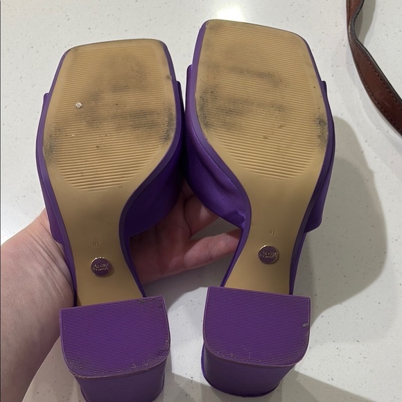 Zara Women's Purple Heeled Sandals - Picture 3 of 3